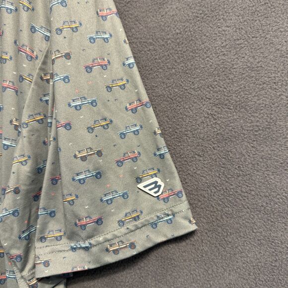 Burlebo Performance Polo Shirt Vintage Cruiser AOP Mens 2XL Stretch Golf UPF - Picture 12 of 14